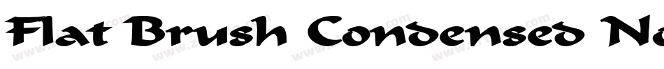 Flat Brush Condensed Normal字体转换